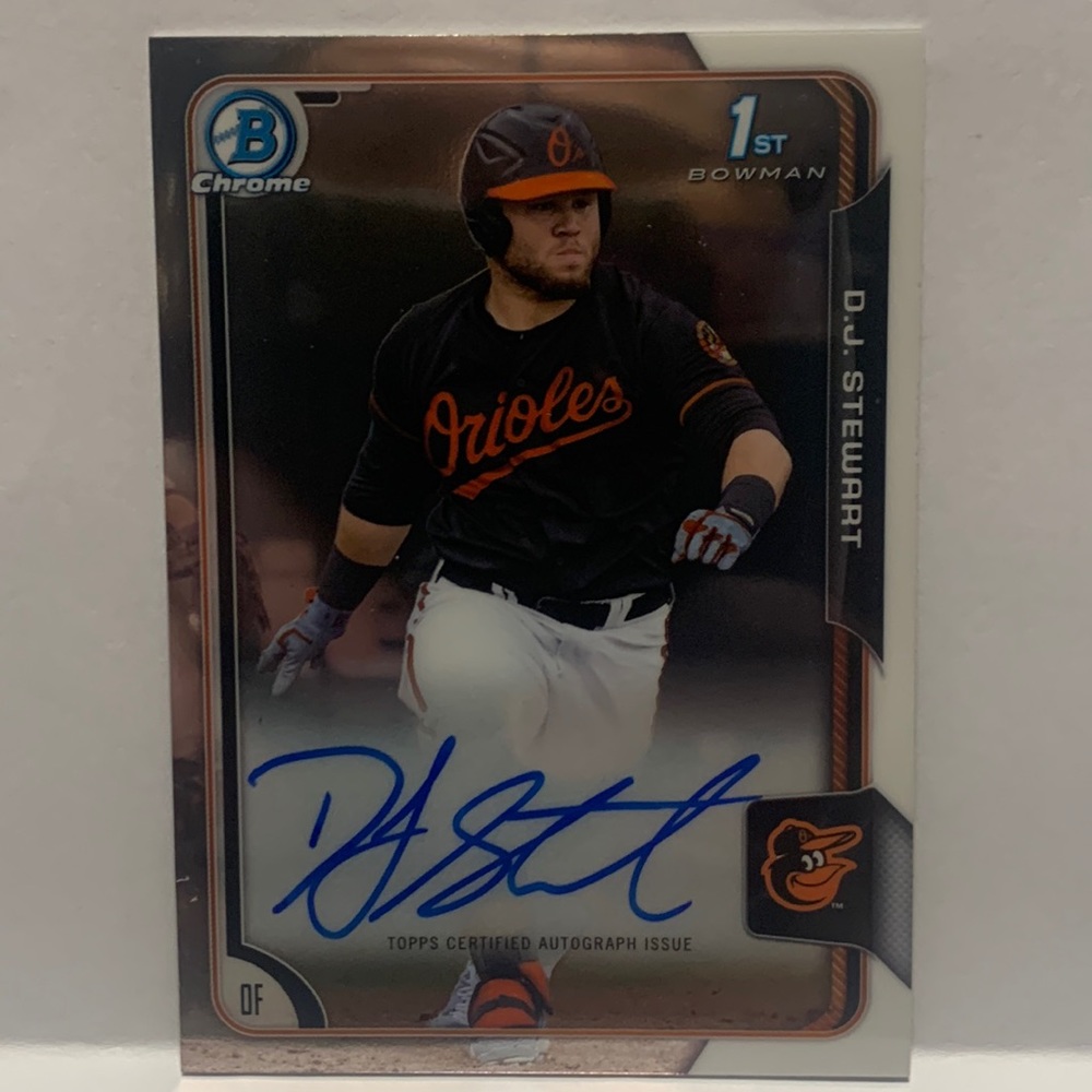 2015 Bowman Chrome DJ Stewart 1st Prospect Auto #BCA-DST (MISC9)